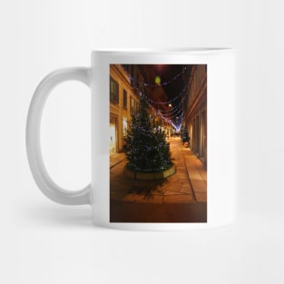 Milan. A Night Street with a Christmas Tree. 2010 Mug